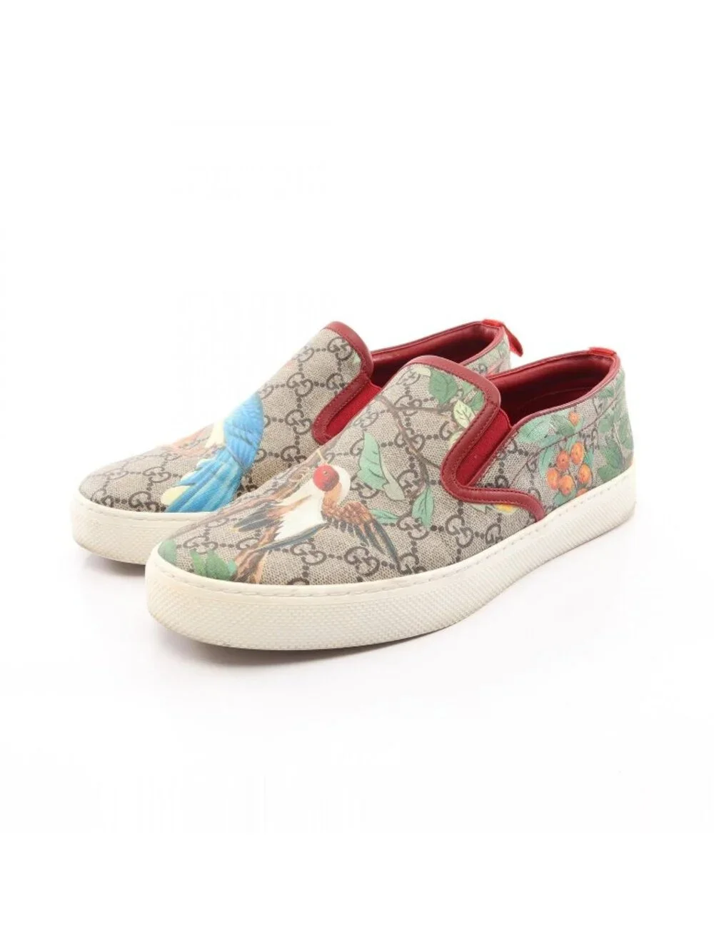 Gucci Sneakers Tian GG Supreme Slip on Canvas Leather Low